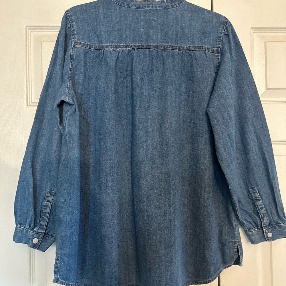 Gap Euc Denim Pullover Top - image 2